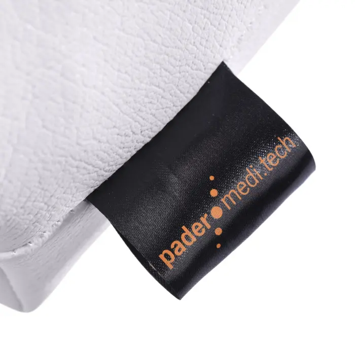 Massagekopfkissen mit Schaumstoff-Flocken 45 x 20 x 9 cm | Weiß