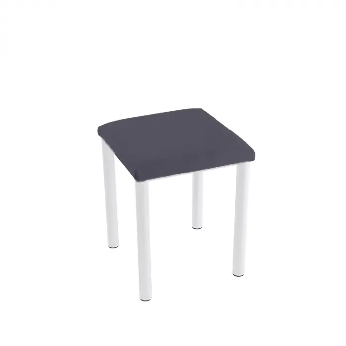 Therapiehocker eckig 45 cm | Weiß | Anthrazit