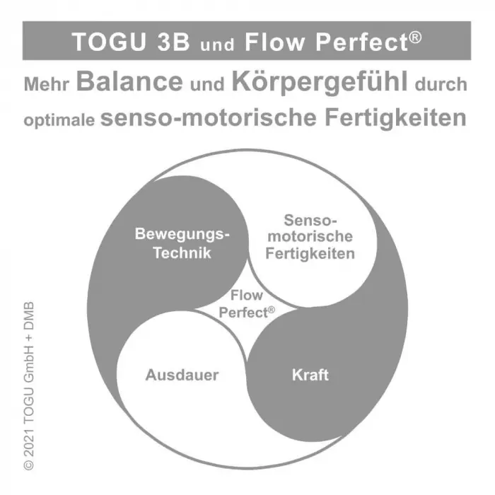 Togu Bike Balance Board 3B black, mit Ball
