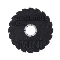 BLACKROLL® MINI FLOW Faszienrolle mit Sägeblatt-Oberfläche schwarz