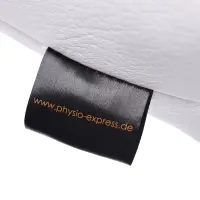 Massagekopfkissen mit Schaumstoff-Flocken 45 x 20 x 9 cm | Weiß