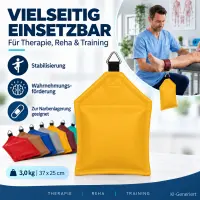 Sandsack mit Ring 3,0 kg - ca. 37 x 25 cm | safran