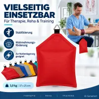 Sandsack mit Ring 3,0 kg - ca. 37 x 25 cm | kirsch