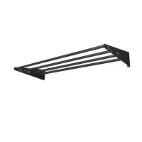 top | vit® Wandhalterung, ca. 125 cm 4 Ablagestangen | anthrazit