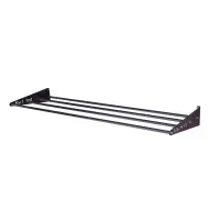 top | vit® Wandhalterung, ca. 180 cm 4 Ablagestangen | anthrazit