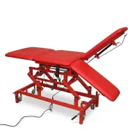 Therapieliege 4-tlg., Elektrik, mit 2-geteiltem Fußteil und neuem Polster
