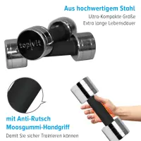 top | vit® chrom.dumbbell 5,0 kg | Stück