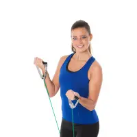 Thera-Band® Bodytrainer Tubing mit festen Griffen grün - stark