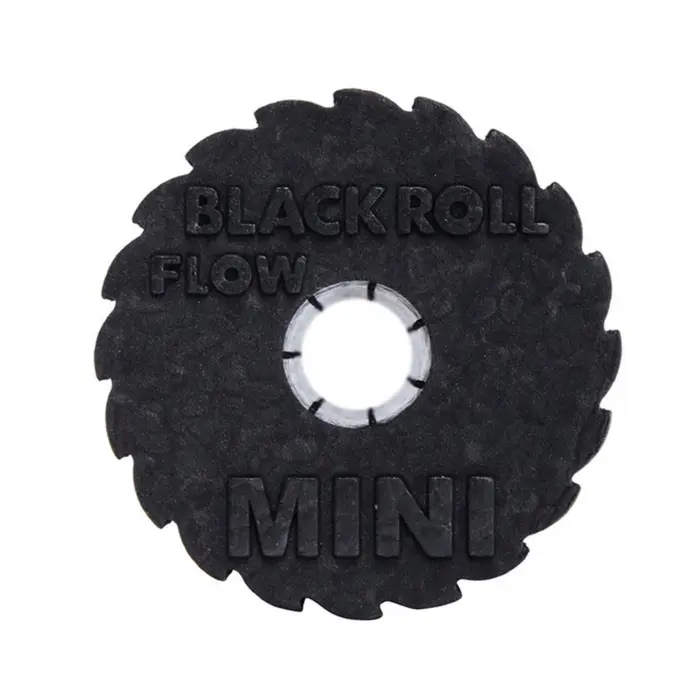 BLACKROLL® MINI FLOW Faszienrolle mit Sägeblatt-Oberfläche schwarz