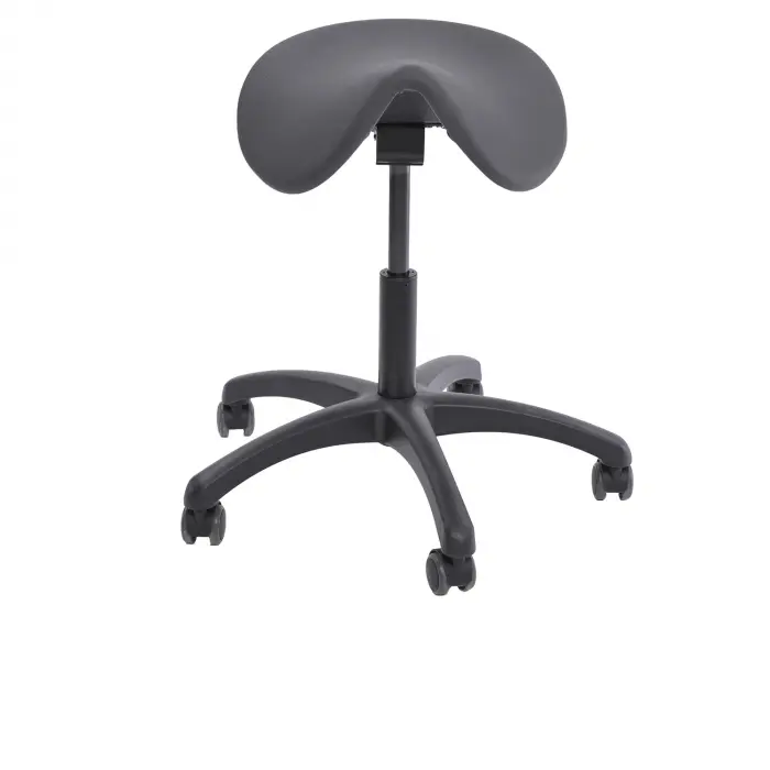 Reitersattelhocker mit Neigungsverstellung, Kunststoff, 45-60 cm anthrazit