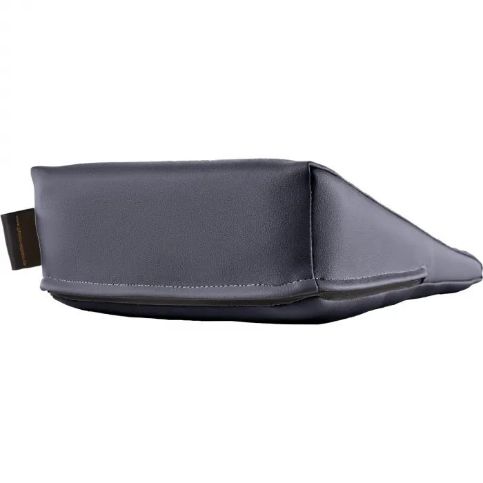 Keilkissen mit Kunstlederbezug 40x20x10/2 cm | Anthrazit