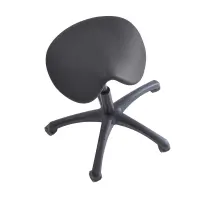 Reitersattelhocker mit Neigungsverstellung, Kunststoff, 45-60 cm anthrazit