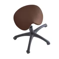 Reitersattelhocker mit Neigungsverstellung, Kunststoff, 45-60 cm mocca