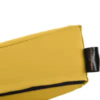 Keilkissen mit Kunstlederbezug 40x40x10/2 cm | Mais
