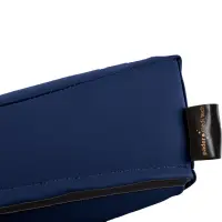 Keilkissen mit Kunstlederbezug 40x40x10/2 cm | Royal