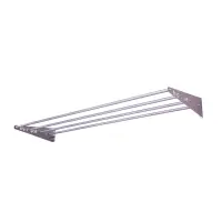 top | vit® Wandhalterung, ca. 180 cm 4 Ablagestangen | silber