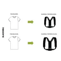 BLACKROLL® POSTURE Haltungsgurt, schwarz S / M / L