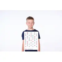 ARTZT neuro Kinder Sehtafel-Set, 15 verschiedene Tafeln