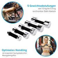 top | vit® chrom.dumbbell 2,0 kg | Stück