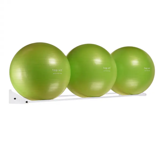 top | vit® Wandhalterung, ca. 180 cm 2 Ablagestangen | weiß