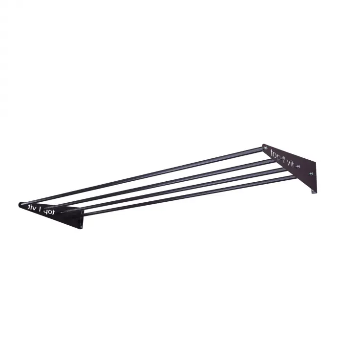 top | vit® Wandhalterung, ca. 180 cm 4 Ablagestangen | anthrazit