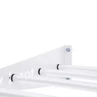 top | vit® Wandhalterung, ca. 65 cm 4 Ablagestangen | weiß