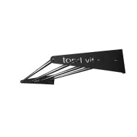 top | vit® Wandhalterung, ca. 125 cm 4 Ablagestangen | anthrazit