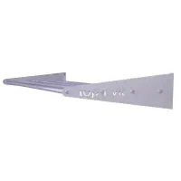 top | vit® Wandhalterung, ca. 180 cm 4 Ablagestangen | silber