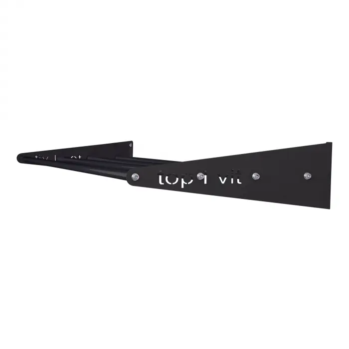 top | vit® Wandhalterung, ca. 180 cm 4 Ablagestangen | anthrazit