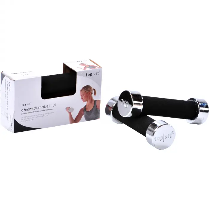 top | vit® chrom.dumbbell 1,0 kg | Stück