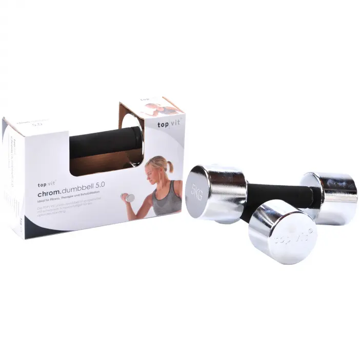 top | vit® chrom.dumbbell 5,0 kg | Stück
