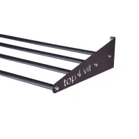 top | vit® Wandhalterung, ca. 180 cm 4 Ablagestangen | anthrazit