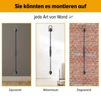 top|vit® swing.bow wandhalter, Edelstahl