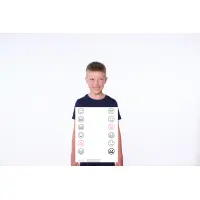 ARTZT neuro Kinder Sehtafel-Set, 15 verschiedene Tafeln