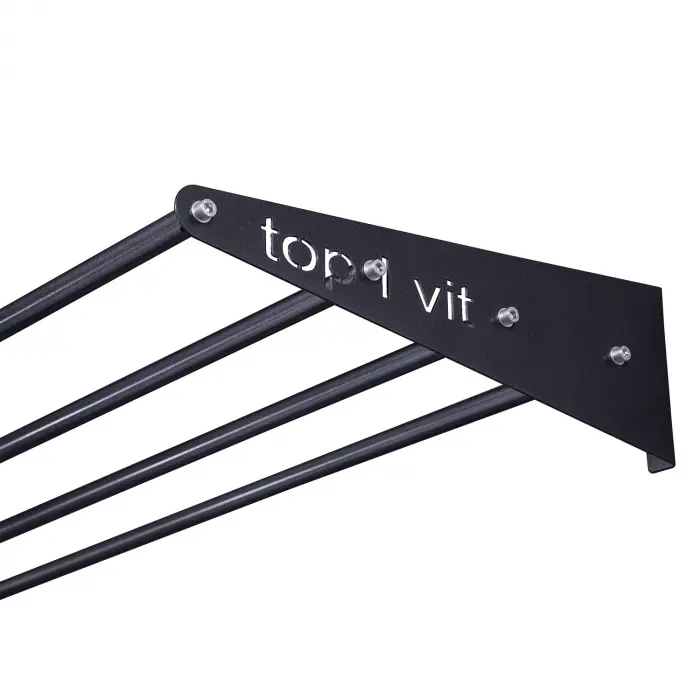 top | vit® Wandhalterung, ca. 180 cm 4 Ablagestangen | anthrazit