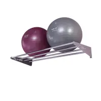 top | vit® Wandhalterung, ca. 125 cm 4 Ablagestangen | silber