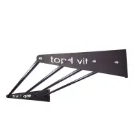 top | vit® Wandhalterung, ca. 180 cm 4 Ablagestangen | anthrazit