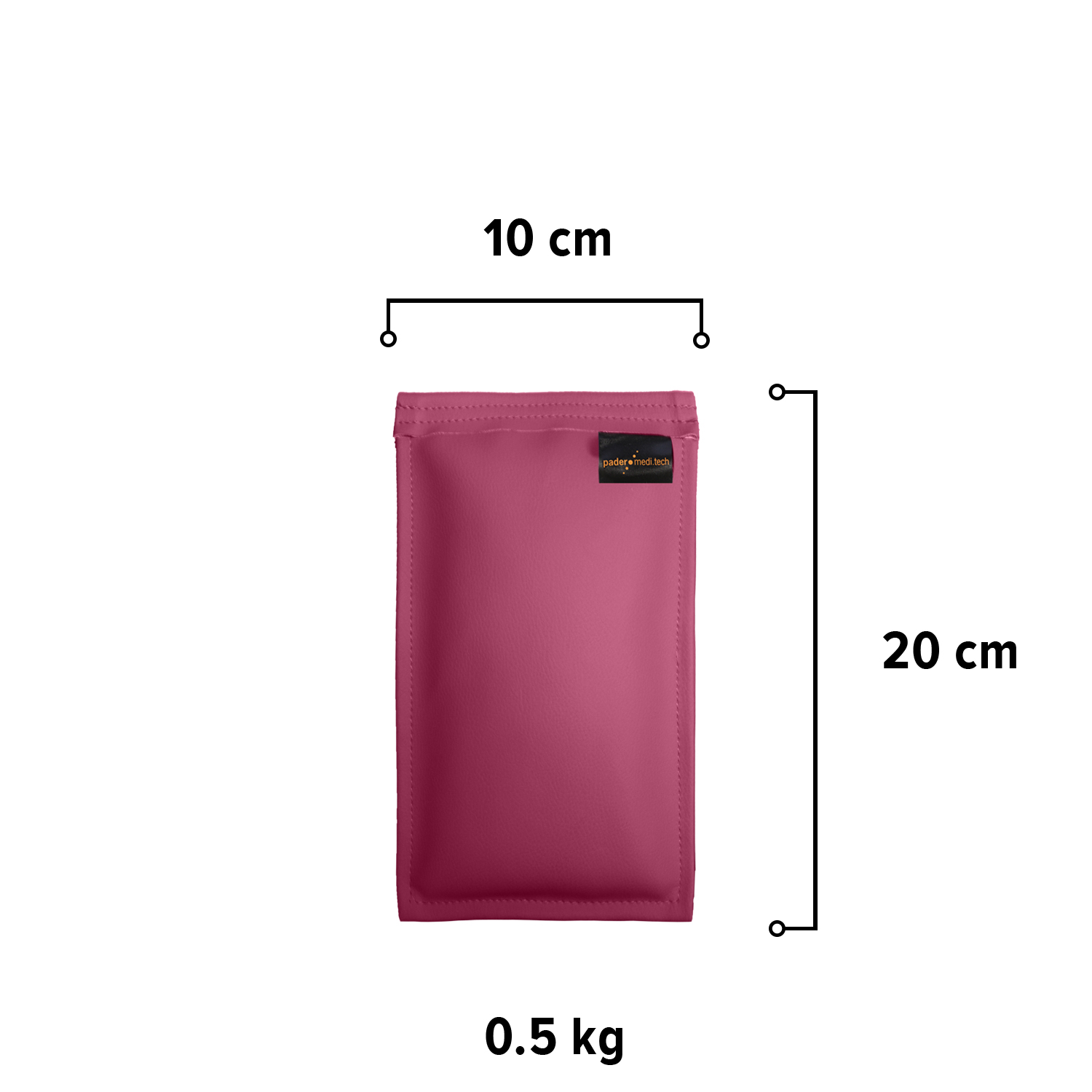 Sandsack 0,5 kg - ca. 20 x 10 cm | beere