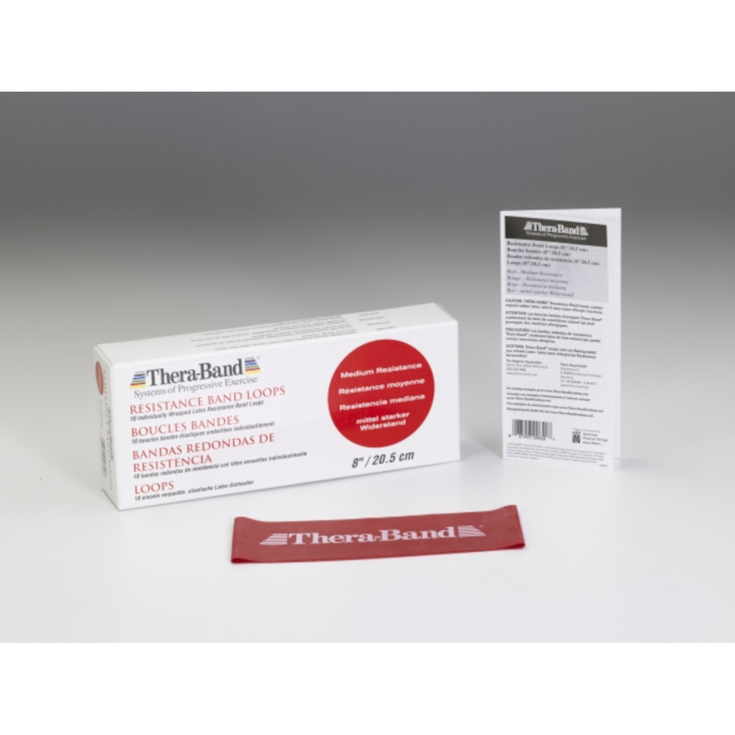 TheraBand® Loop, ca Ø 13 cm rot - mittel stark