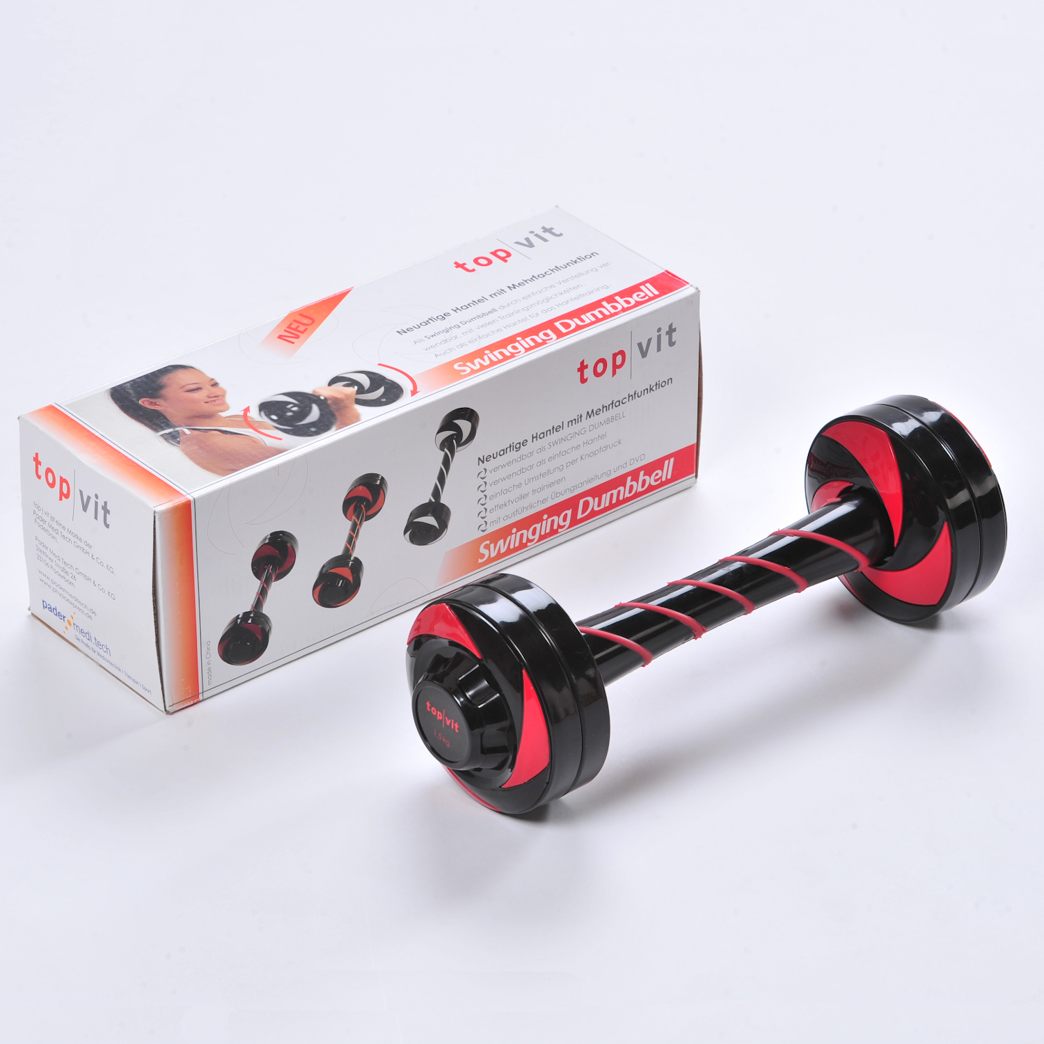 top | vit® Swinging Dumbbell weiß | 1,5 kg