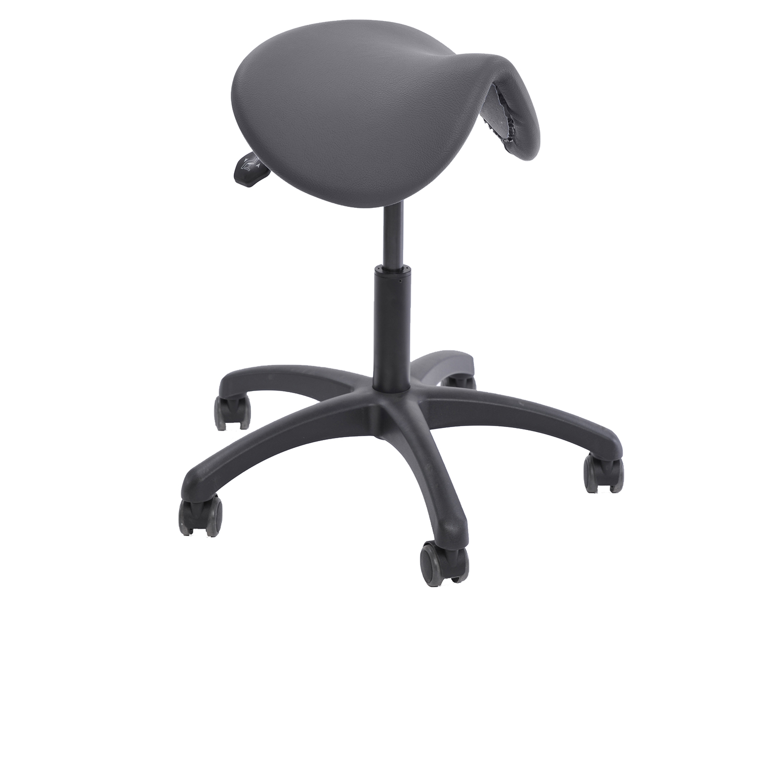 Reitersattelhocker mit Neigungsverstellung, Kunststoff, 45-60 cm anthrazit 