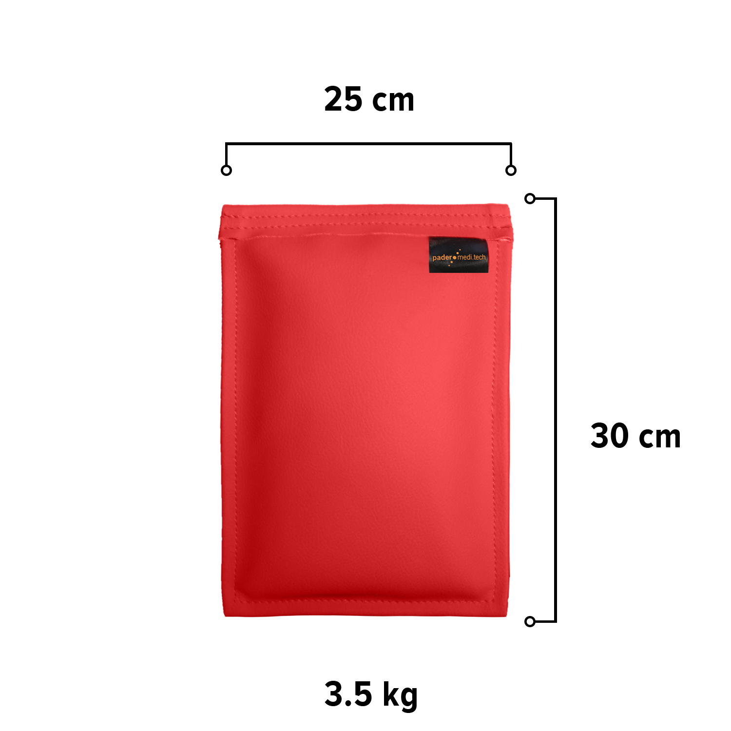 Sandsack 3,5 kg - ca. 30 x 25 cm | kirsch