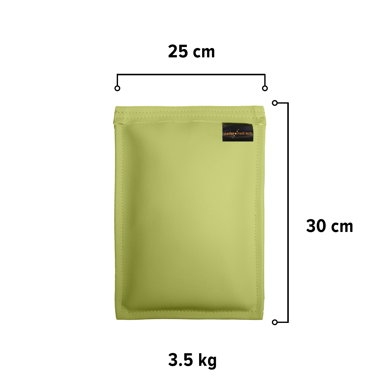 Sandsack 3,5 kg - ca. 30 x 25 cm | lindgrün