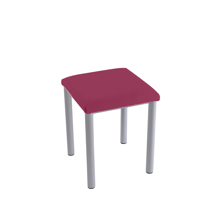Therapiehocker eckig 45 cm | Silber | Beere