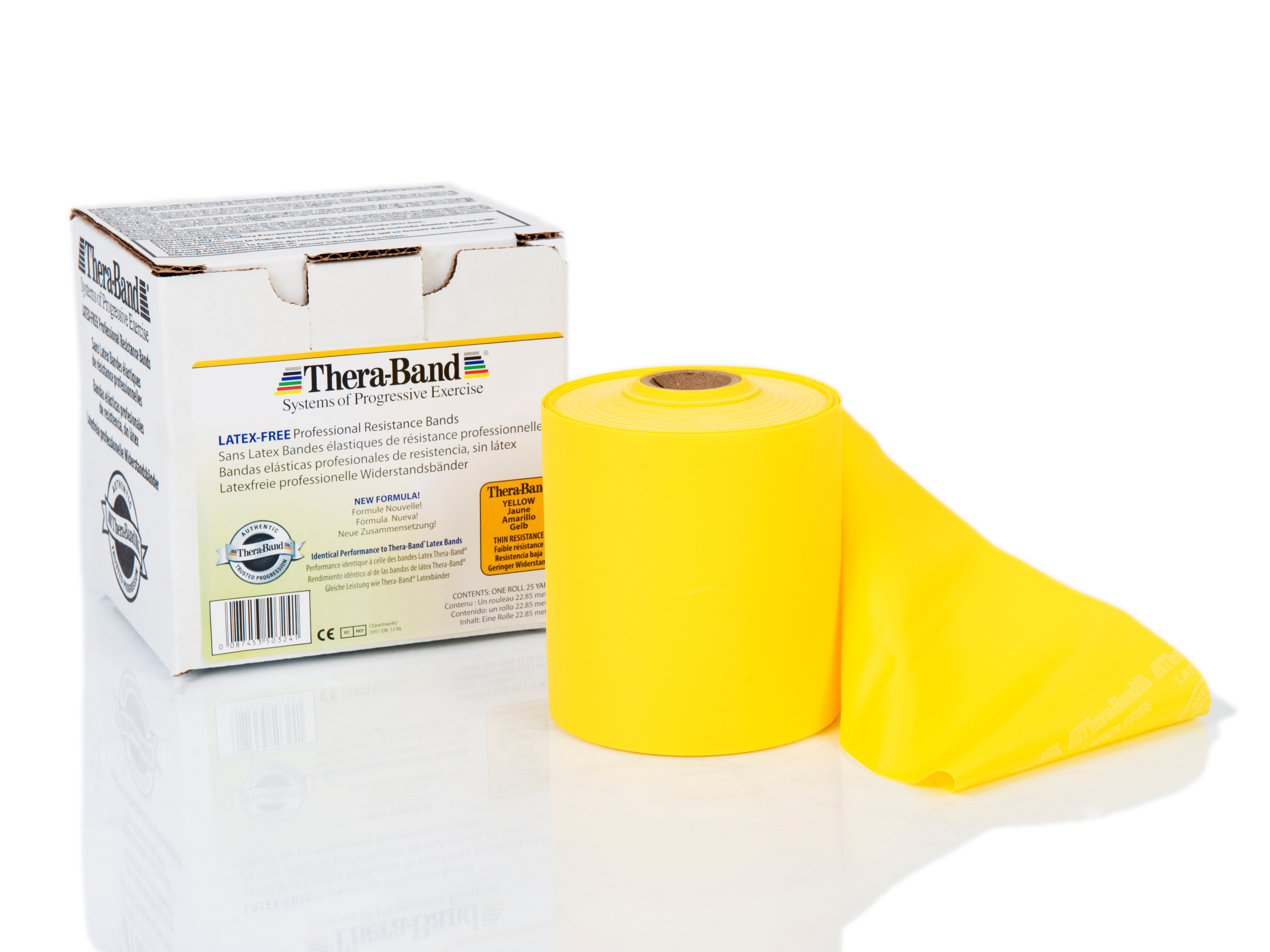 TheraBand® Latexfrei Übungsband, ca. 22,85 m x 10,5 cm 