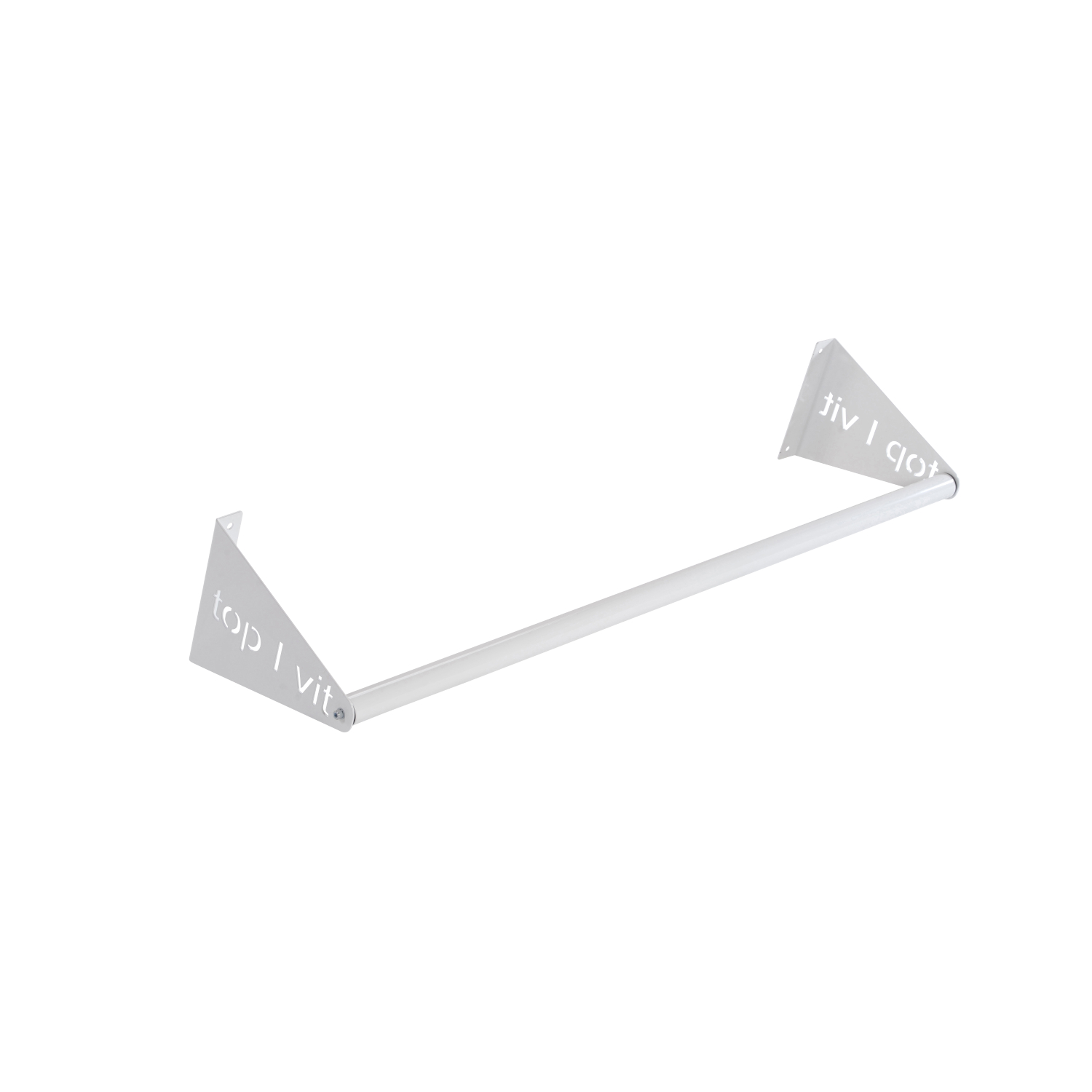top | vit® matten.wandhalter, erhältlich in 2 verschiedenen Längen ca. 70 cm | weiß