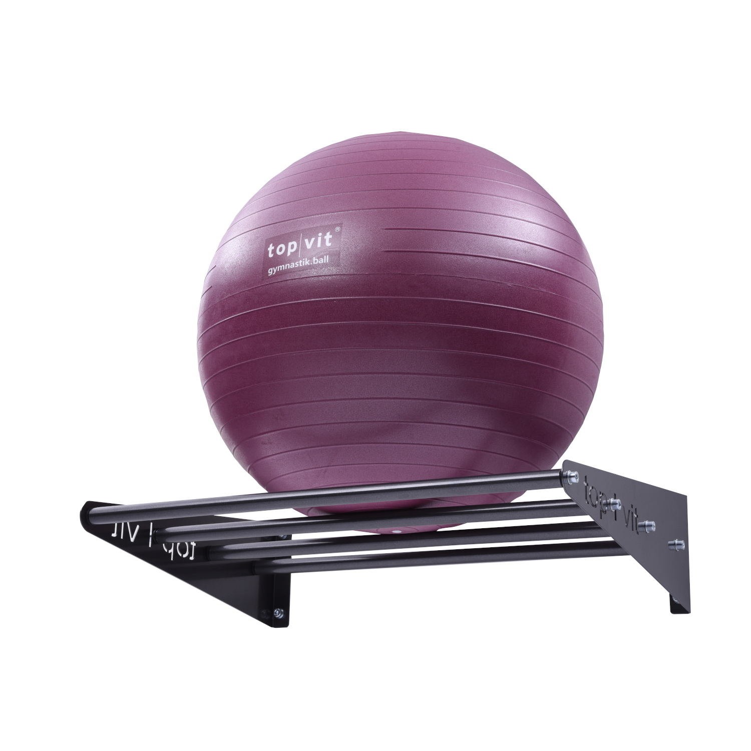 top | vit® Wandhalterung, ca. 65 cm 4 Ablagestangen | anthrazit