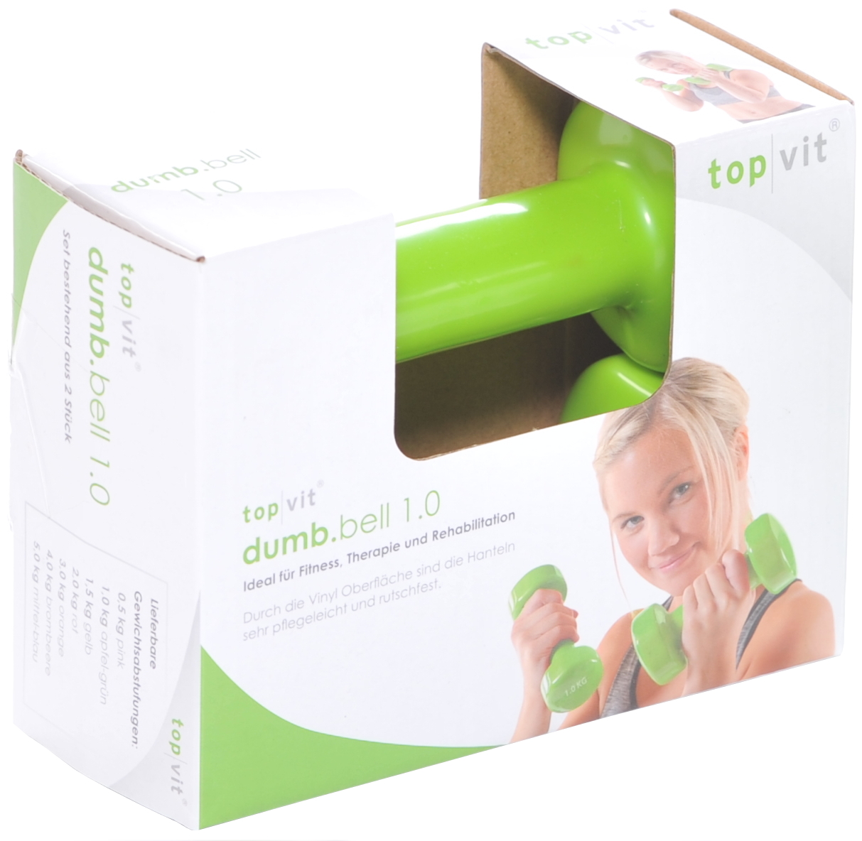 top | vit® dumb.bell 1,0 kg - apple