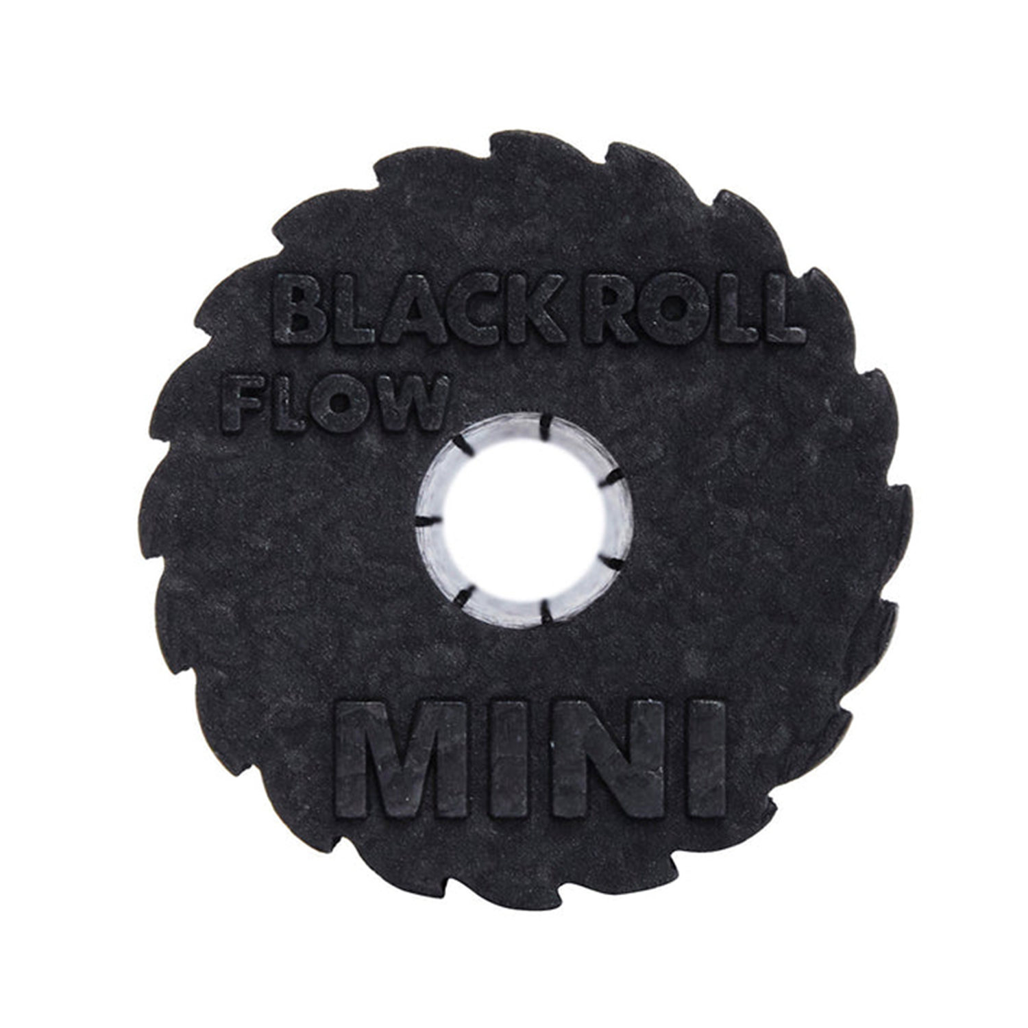 BLACKROLL® MINI FLOW Faszienrolle mit Sägeblatt-Oberfläche schwarz