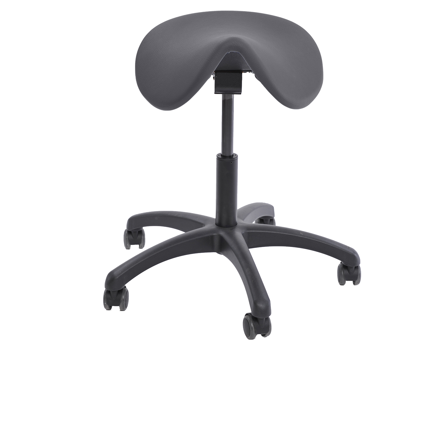 Reitersattelhocker mit Neigungsverstellung, Kunststoff, 45-60 cm anthrazit 